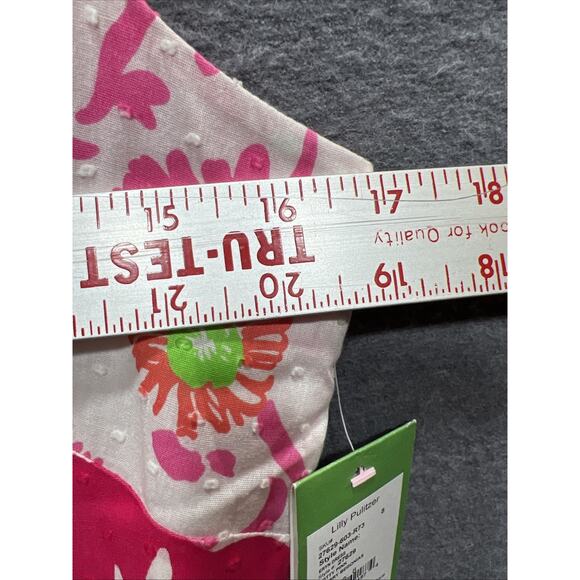 Lilly Pulitzer "Eryn Dress" Hotty Pink Cherry Begonias Size 8 NWT $198 Value - Picture 6 of 15